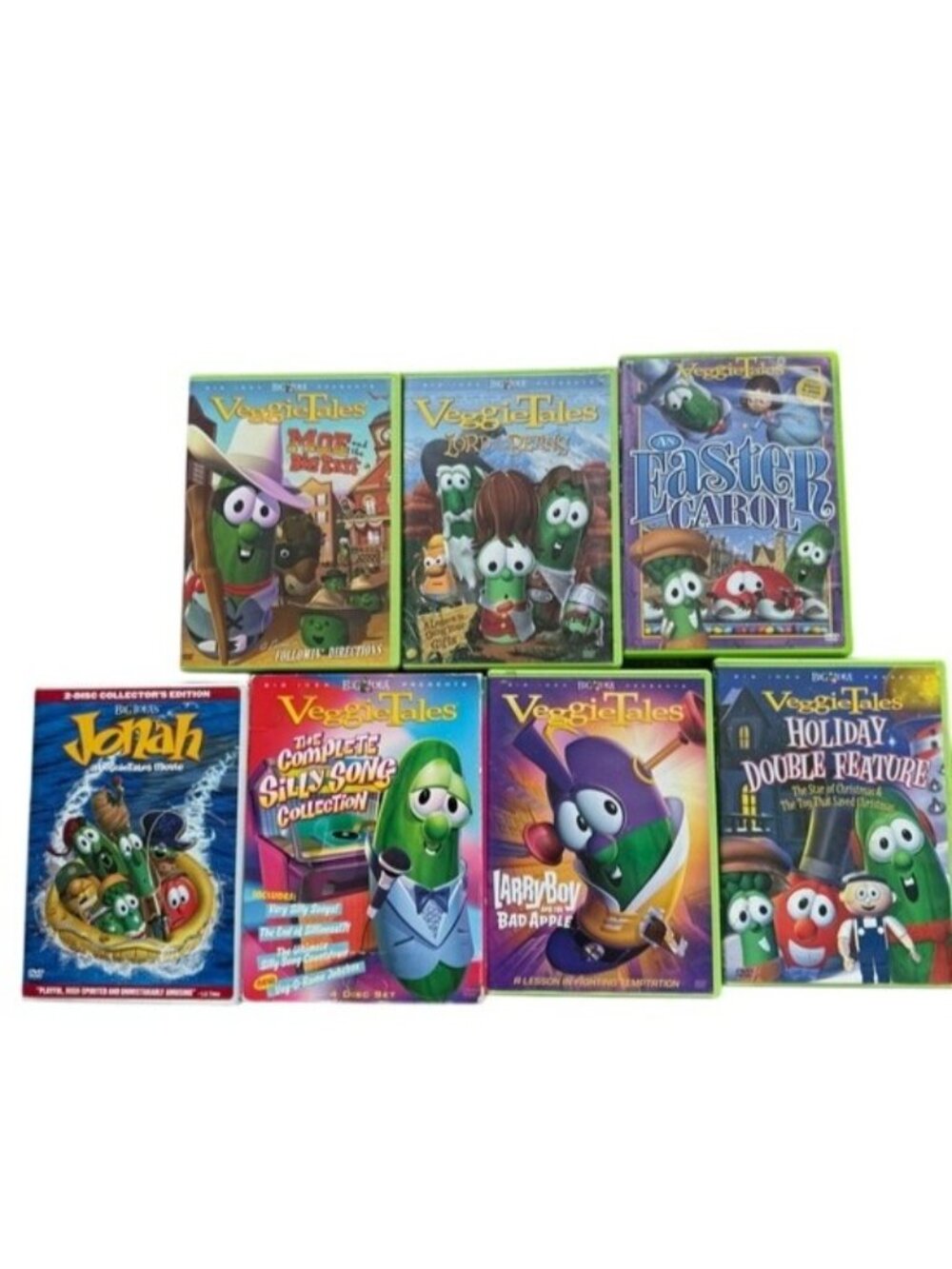 Veggie Tales DVD Silly Song Collection Jonah 7 Movie Christian Family Kids Bible